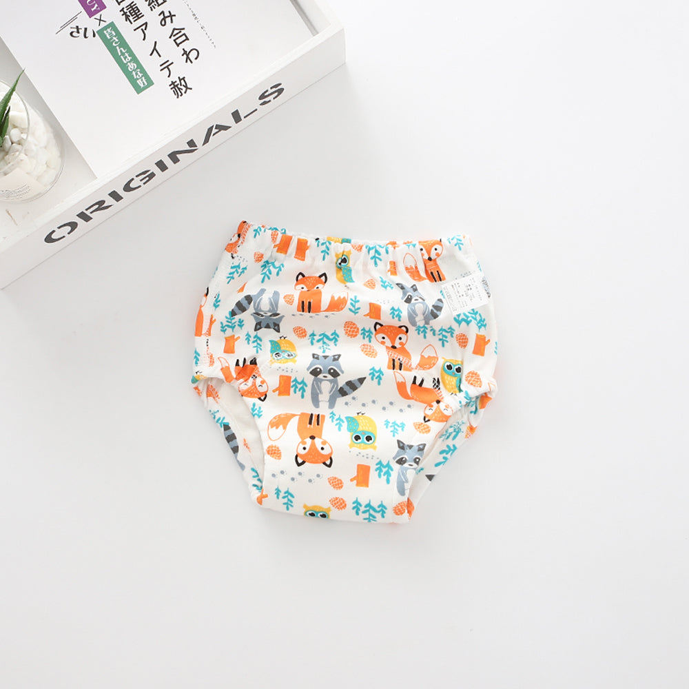 BRILBE トレーニングパンツ 6層 男の子 5枚組 おねしょ パンツ ガーゼ 防水層付 おねしょ ズボン おねしょ対策 通気性 トイトレ トレパン 布おむつ 女の子 キッズ ベビー ブリルビー