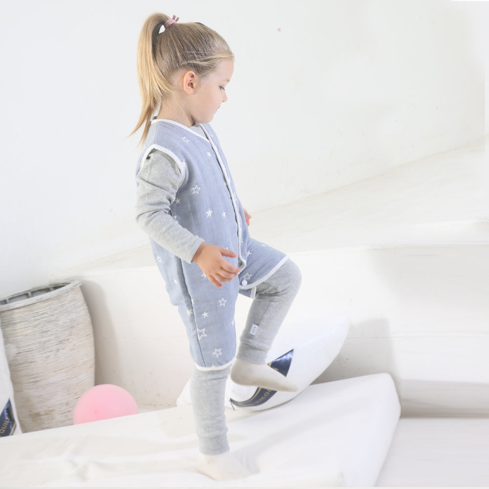 BRILBE スリーパー ガーゼ 6重  スリーパー 冬  ベスト サロペット 有機コットン 保温性 通気性抜群 柔らかく お昼寝 ベビー おくるみ ガーゼ赤ちゃん キッズ 子供 新生児 出産祝い