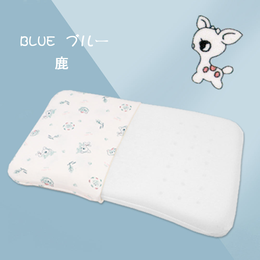 BRILBE 通気性徹底改良 62個通気孔 カバー 2枚付 まくら 赤ちゃん 新生児 枕 ベビー まくら 枕 1~36カ月 対象 絶壁防止 向き癖防止 絶壁頭 斜頭 変形 猫背 寝姿矯正 頭の形が良くなる 男女兼用 快眠 棉100% 子供 新生児 出産祝い