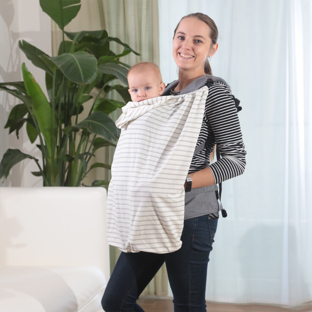 BRILBE 抱っこ紐 ケープ UVカット ベビーカー カバー ひよけカバー ケープ UVカット98% 日除け お出かけ 春 夏 秋 授乳ケープ 紫外線カット フード付き 抱っこひも 足元まですっぽり 出産祝い 新生児1か月~3歳まで 抱っこ紐ケープ