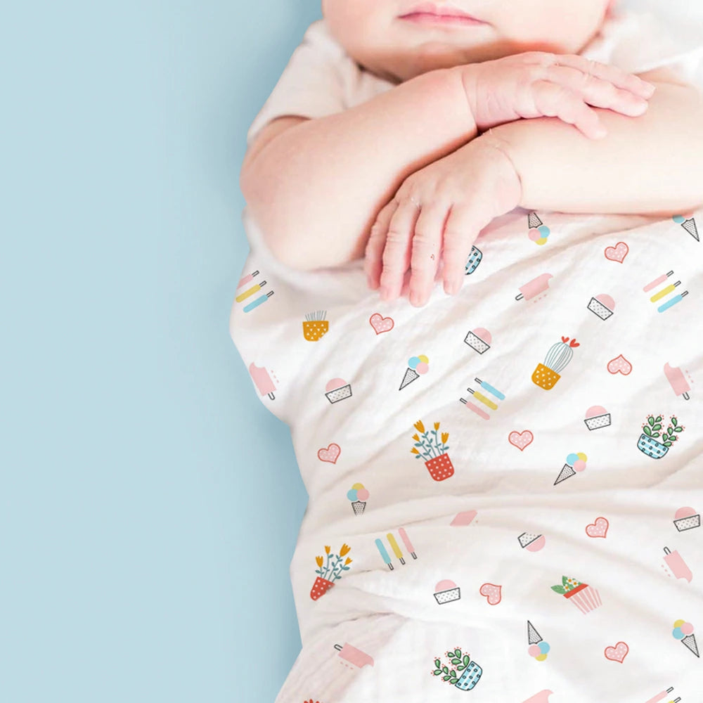 BRILBE 2枚組 ベビーバスタオル ガーゼ タオル バスタオル ガーゼケット 6重ガーゼ 110×110cm 天然有機コットン 湯上り 沐浴ガーゼ ドラーケット 吸水性 瞬間乾き 敏感肌用 赤ちゃん キッズ 子供 新生児に 出産祝い 大判