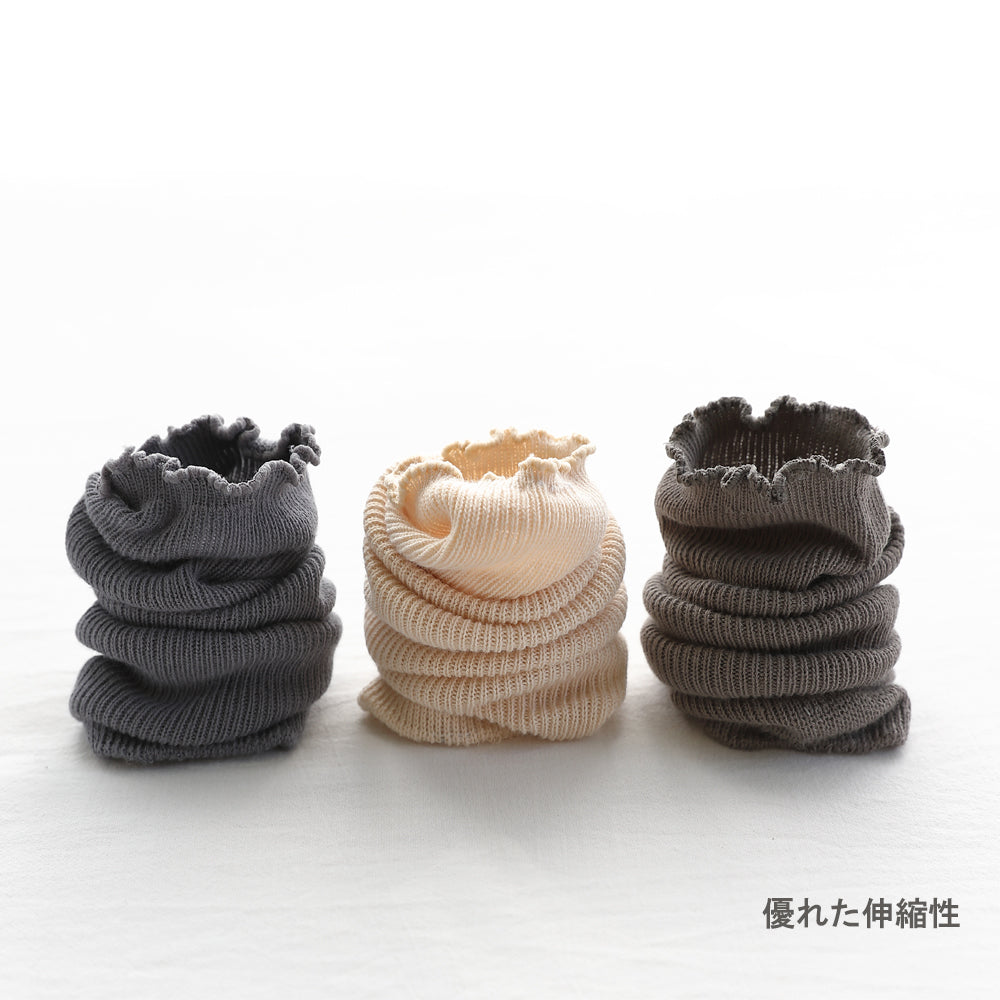 BRILBE 5足セット ベビー レッグウォーマー キッズ くすみカラー レッグウォーマー