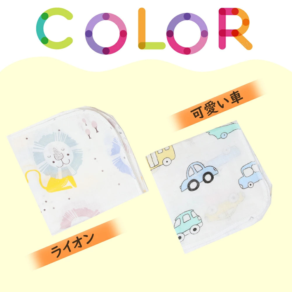 BRILBE ガーゼハンカチ 12枚組 30*30cm キッズ ガーゼタオル 高密度加工 ガーゼ 材料 マスク 生地 ベビービブ 綿100% 入園準備 新生児 バスタオル ベビーバスタオルトベビー 赤ちゃん よだれふき お食事 沐浴 出産祝い 吸水