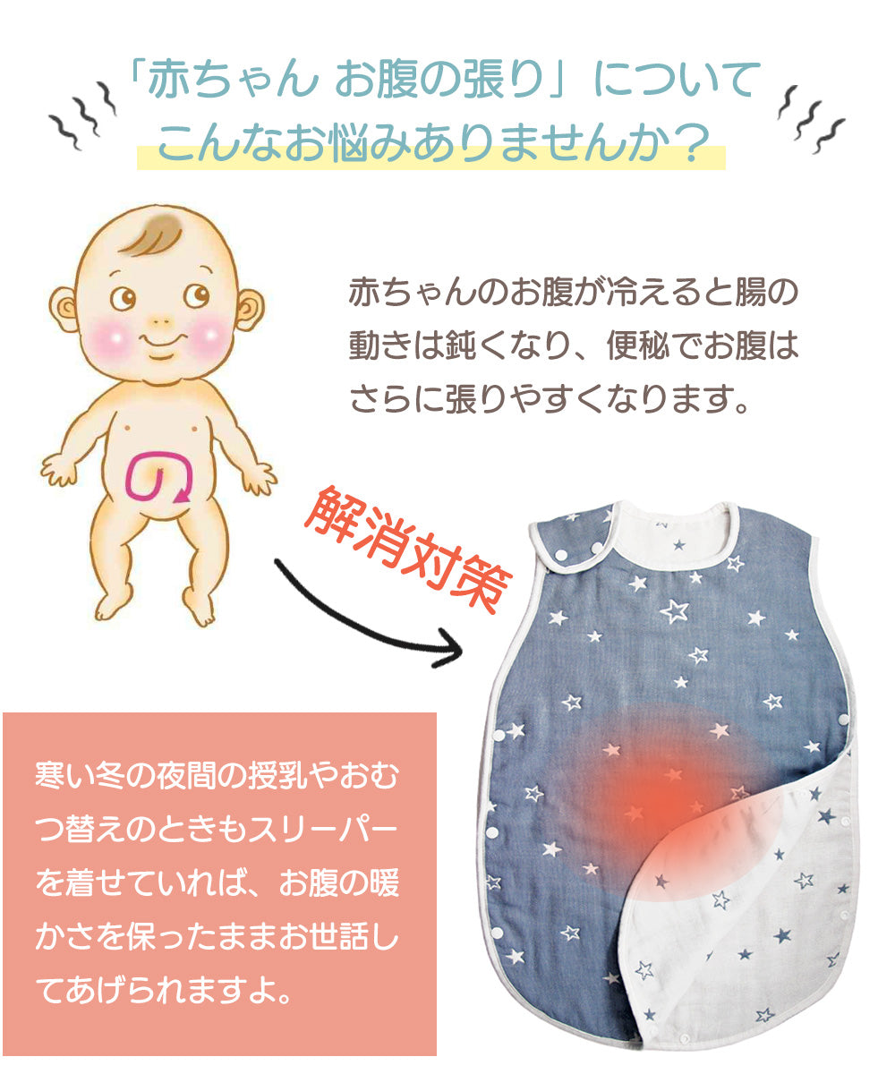 BRILBE スリーパー キッズ ガーゼ 6重 通年用 有機コットン 保温性 通気性抜群 柔らかく お昼寝 ベビー おくるみ ガーゼ 赤ちゃん キッズ 子供 新生児 出産祝い