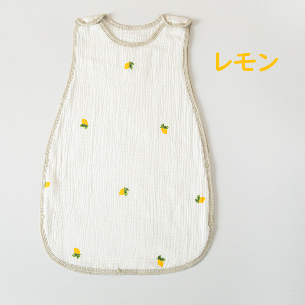 BRILBE 夏用の4層素材あり スリーパー ガーゼ おくるみ 4重 6重 通年用 有機コットン 保温性 通気性抜群 柔らかく お昼寝 ベビー  赤ちゃん キッズ 子供 新生児